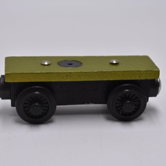 Flatbed Thomas The Tank Engine & Friends Wooden Railway Green Car 1997 Vintage - Picture 2 of 5